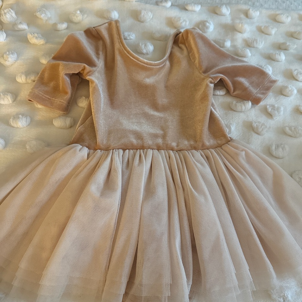 Champagne color tutu dress